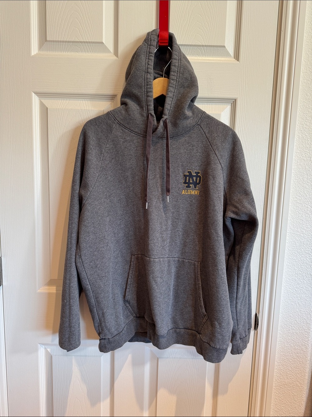 Notre Dame Alumni Gray Pullover Hoodie